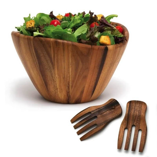 Wave Bowl with Salad Hands,162.31 fluid ounce