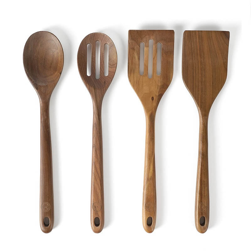 4-Piece Wooden Kitchen Tool Set